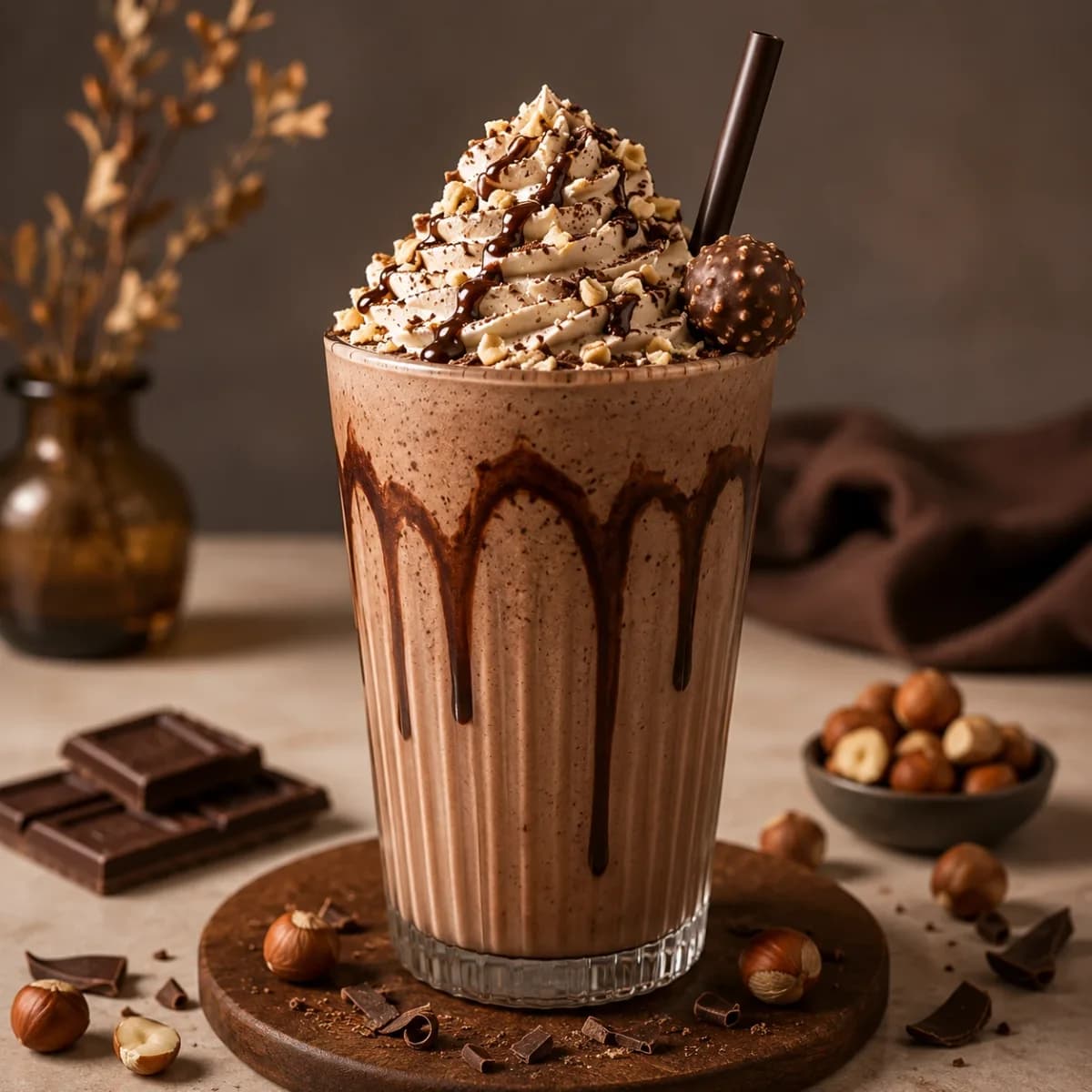 شیک شکلات فندق